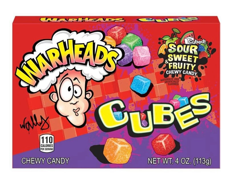 Warheads Sour Chewy Cubes 113g