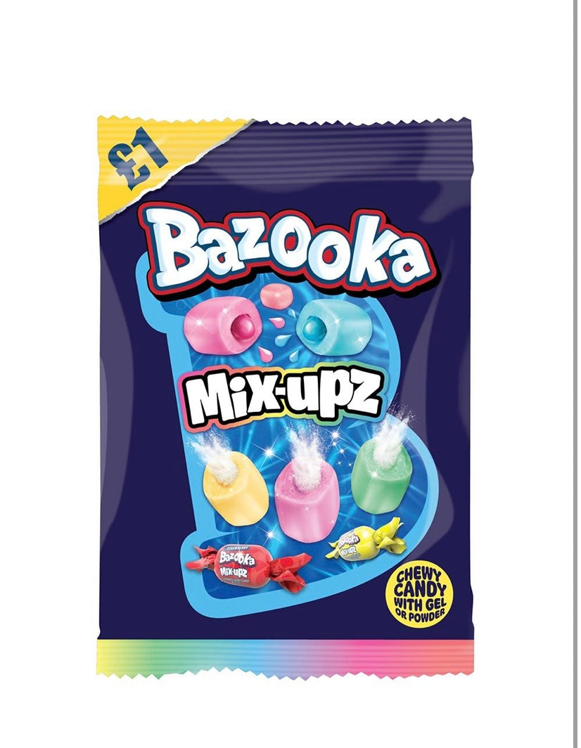 Bazooka Mix Upz Bag 120g